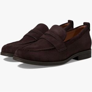Cole Haan Women's 9M Brown Suede Stassi Penny Loafer Shoes Slip On